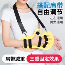 Finger rehabilitation trainer five finger adjustable silicone finger plate Stroke hemiplegia hand exercise orthosis straightening plate