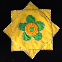 Folk dance Northeast Yangko with the same handkerchief plus thickened two-person turn square dance hemp yarn octagonal scarf custom