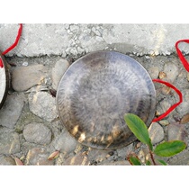 45cm Sichuan Gong Taoist Gong pure handmade bronze gongs and drums ancient musical instruments Gong traditional musical instruments hook edge gong