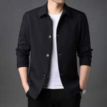 Maguba jacket men spring and autumn new lapel business casual loose tide brand middle-aged mens plus-size coat tide