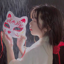 God girl mask Zhao Ruth with the same fox half-face cat face mask day style and wind gusty photo scootos