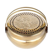 Wedding Pingwang Brazier copper stove bride dowry copper fire plate warm foot stove festive wedding dowry copper fire gun