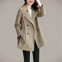 Langzi fashion all-match windbreaker short counter 2022 spring and autumn new temperament age-reducing waist coat women