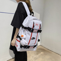 Nike mens and womens new sports backpack leisure backpack middle school student school bag shoulder crossbody travel computer bag tide