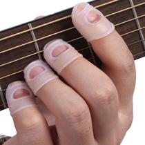 Guitar finger sleeve playing childrens hand guard left right hand thumb invisible plucking string ukulele thumb anti-pain finger cover