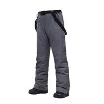 Ski pants men thick veneer winter large size outdoor double board waterproof and warm windproof strap loose fattening