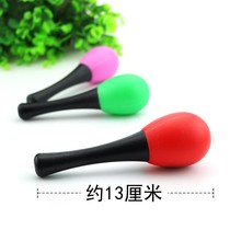 Baby small sand hammer red baby chasing vision hearing visual hand grip training early education toy hand Ring Ball
