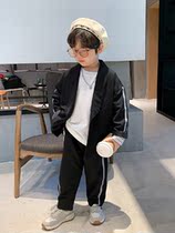 Boy suit suit spring and autumn small childrens dress suit British style small host costume performance