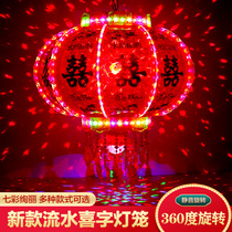 Net red small lantern windproof candle balcony lantern 2021 new modern windproof housewarming happy light luxury marriage