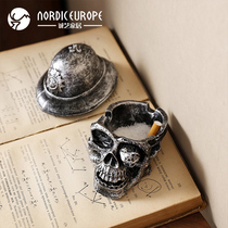 Nordic home living room creative personality trend retro ins Wind office bar desktop ashtray decorations