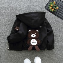 Childrens clothing 2021 new boy coat spring and autumn childrens coat thin foreign boy cartoon autumn clothing