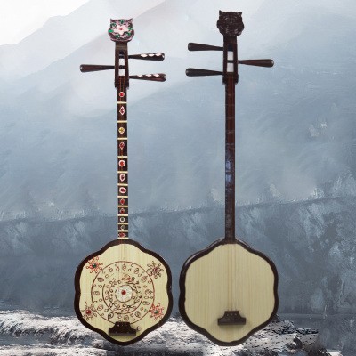 Props Hardwood Qin Qin Erxian Hakka folk songs Plum blossoms Qin Qin Chaozhou Music Plum Blossom Qin Non-True Musical Instruments