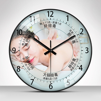 Beauty salon clock Wall Watch Health Club spa Wall watch mute interior decoration slim beauty customization