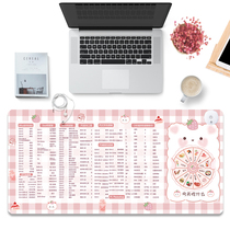 Heated mouse pad oversized winter warm hand computer office shortcut key book Warm Electric Girl heart warm table mat