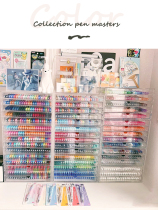 Acrylic pen holder student desktop stationery storage box multi-layer drawer dust-proof transparent marker pen holder painting color pen bucket