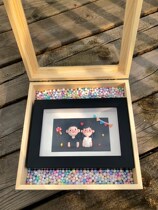 Clay diy handmade homemade photo frame material bag birthday Valentines Day to send boyfriend girlfriends New Year gift ideas