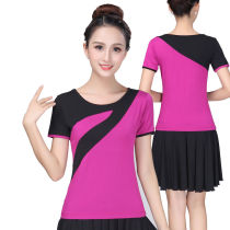 Square Dance Costume Set New Dancing Clothes Summer Modal Dance Short Sleeve Top Performance Clothing Adult Women