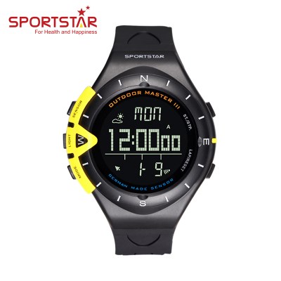 Outdoor climbing altitude altimeter compass fishing barometer temperature multifunctional waterproof watch men