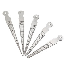  Gap ruler Plug ruler Stainless steel high H precision tapered ruler Aperture gauge Hole ruler Triangular wedge plug ruler 1-10mm