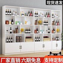 Household wine cabinet multifunctional modern simple sideboard restaurant one high-end display cabinet living room light luxury porch