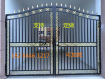 Cast-iron Art Gate Double Open Door Villa Doors Doors Aluminum Alloy Gate Aluminum Alloy Gate Outdoor doors Fire Channel doors Push-and-pull