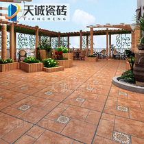 Outdoor antique floor tiles balcony garden tiles 600 American country pastoral non-slip anti-freeze courtyard retro tiles