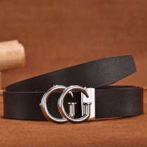 Belt Men Genuine Leather Tide Cards Cool Young Head Layer Denim Casual Pants With Youth Business Fashion Belt Men