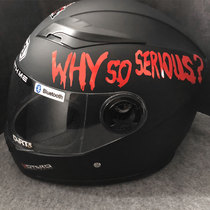 Reflective sticker clown WHY SO SERIOUS motorcycle modified helmet sticker decal personality waterproof sunscreen