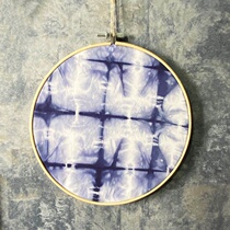 (Qianrun) tie-dye wall ornaments hand-made embroidery hanging ornaments literary decoration props space exhibition hall decoration gifts
