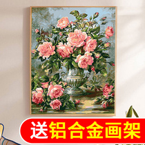 diy digital oil painting landscape custom oil painting hand-coloring healing filling watercolor large size decorative painting
