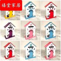 Wooden mailbox Box Outdoor Cute Banker Director Mailbox Silent Message to Psychological Advisory Room mailbox