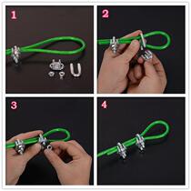 Wire rope clamp head U-shaped buckle buckle fastener fixing lock Chuck galvanized