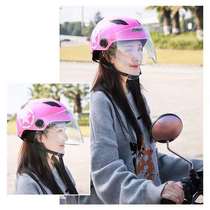 Harley helmet summer battery car safety head cap electric motorcycle cute locomotive Four Seasons helmet men and women