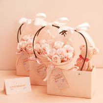Spicy flower gift box Rose finished graduation gift gift gift with hand gift box soap flower small bouquet birthday gift