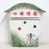 Large signal box hanging wall with lock Opinion box School cardio mailbox psychological consultation mailbox
