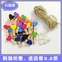 Decorative rope hanging photo frame photo frame hanging wall TV Wall boy living room picture home dormitory display