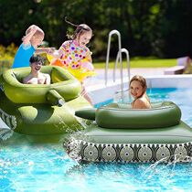 Water inflatable water jet tank children swimming circle baby life circle adult toy surfing ride floating
