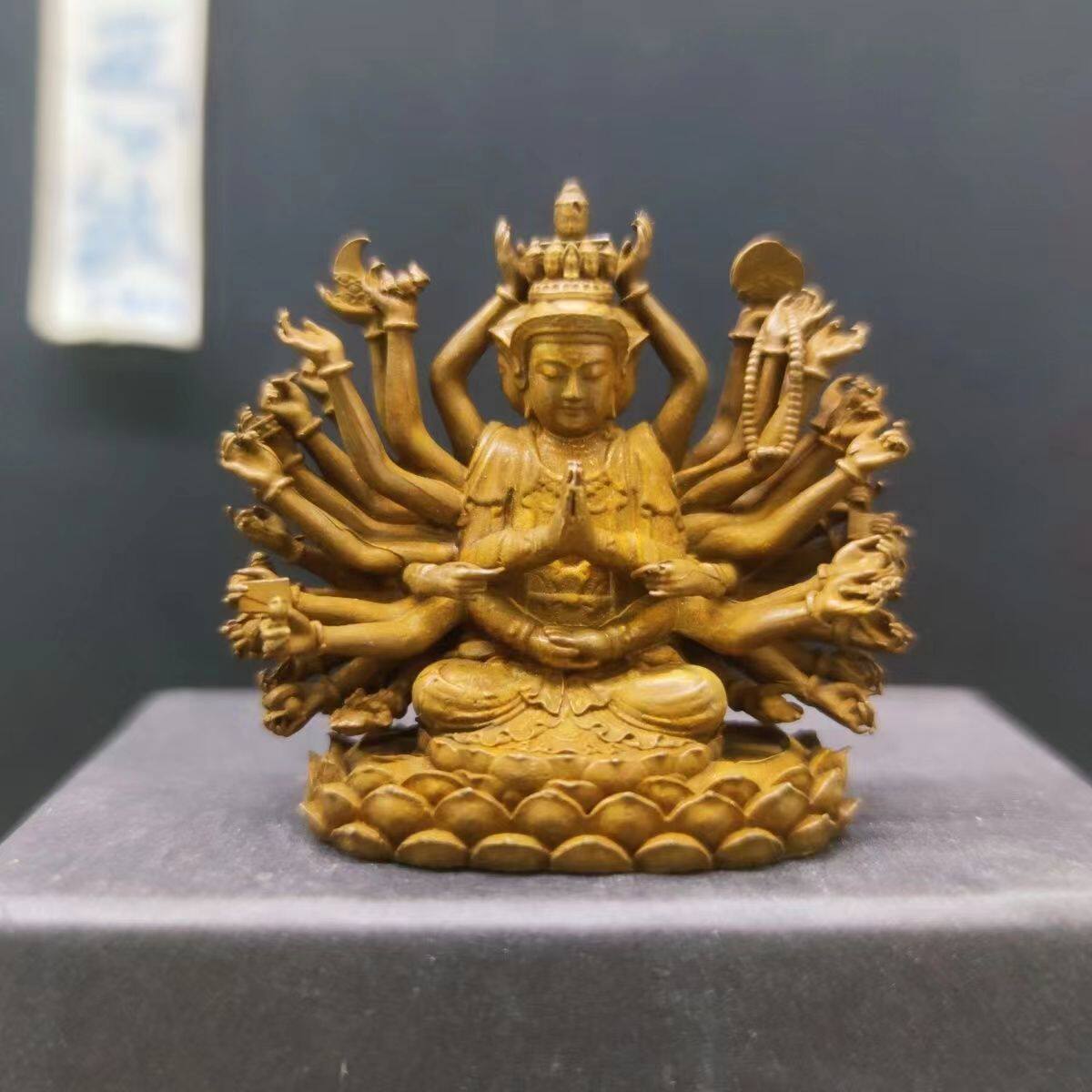 仏教美術 仏像 準提母菩薩仏像 十八臂仏母 仏堂供仏 彫刻 置物 開運風水銅製 准提佛母铜像-准提佛母铜像促销价格、准提佛母铜像品牌- 淘宝