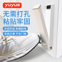 Anti-collision blocked door suction door stopper toilet iron door door stopper anti-collision theorizer without injury to door-free door stopper