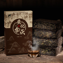 Black Tea Hunan Anhua Anhua Black Tea Authentic Golden Flower Brick Tea Hand Building Anhua Poria Tea Brick Tea 1kg