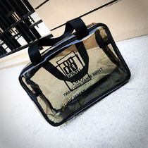 (Thick waterproof and antifreeze) cosmetic bag fitness bag swimming bag transparent PVC plastic waterproof wash bag