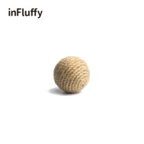 -Hemp rope to make cat ball cat toy ring ball sisal bell toy ball sound ball pet