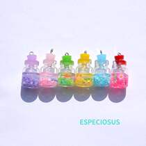 30MM color sequined glass bottle pendant accessories simulation drifting bottle ocean wind wishing bottle pendant