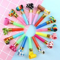 2 Cute Blow Dragon Whistle Flex Whistles Child Toy Blow Up Little Baby Birthday Party Booing Horn