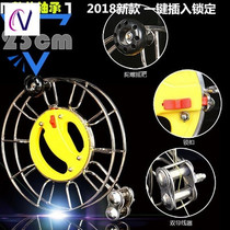 (Stainless steel kite reel) Weifang kite reel handgrip wheel double wire reel stainless steel reel back pulley