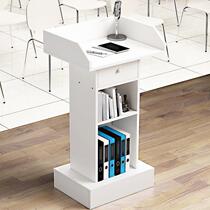 Reception podium inquires about teaching conference room small table convenience store solid vertical platform in front of the atmosphere classroom