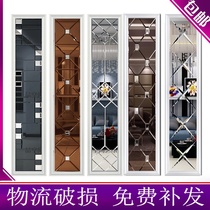 Art Glass Collage background wall rims stylishly decorated framed tea mirror rhomboid Guest A hall TV Restaurant mirror set