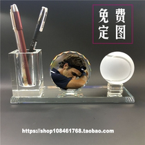 Tennis legend King Federer around the hand model Crystal three-piece birthday gift to send students