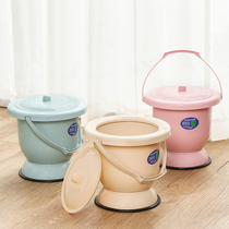 Pregnant women urine bucket adult household deodorant female bedroom old urinal night urinal spittoon urinary basin non-slip with cover