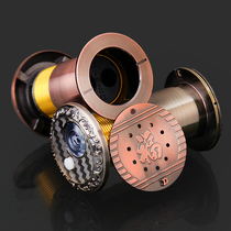 Household security door cat eye doorbell two-in-one door mirror anti-pry metal one-piece old door door eye 35mm universal